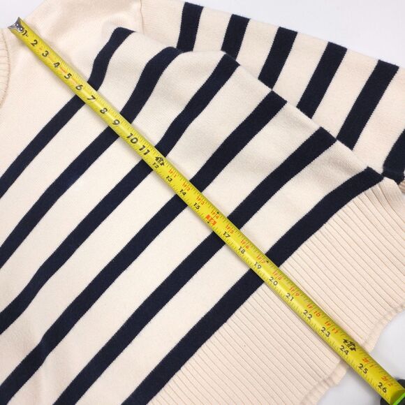 ZARA Oversized Crewneck Striped Sweater 90s Y2k Clean Girl French Girl Preppy - Picture 4 of 7